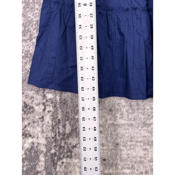 New Hill House Dress XL Womens The Louisa Nap Blue Cotton Smocked Midi - Picture 7 of 9